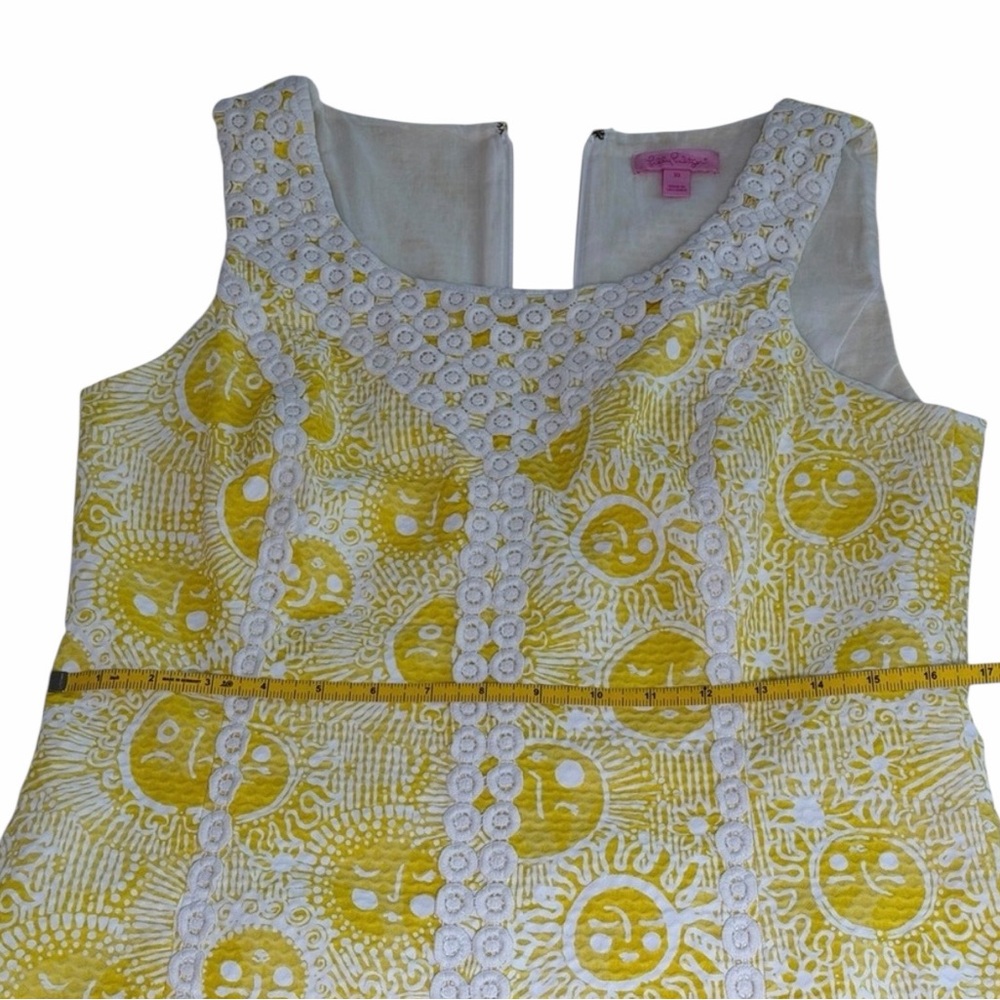 Lilly Pulitzer Yellow Lace-Trim Mini Dress - Picture 10 of 16